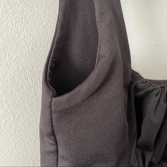 Skylar + Madison Black Satin Like Crop Top Juniors sz Medium - Picture 3 of 8